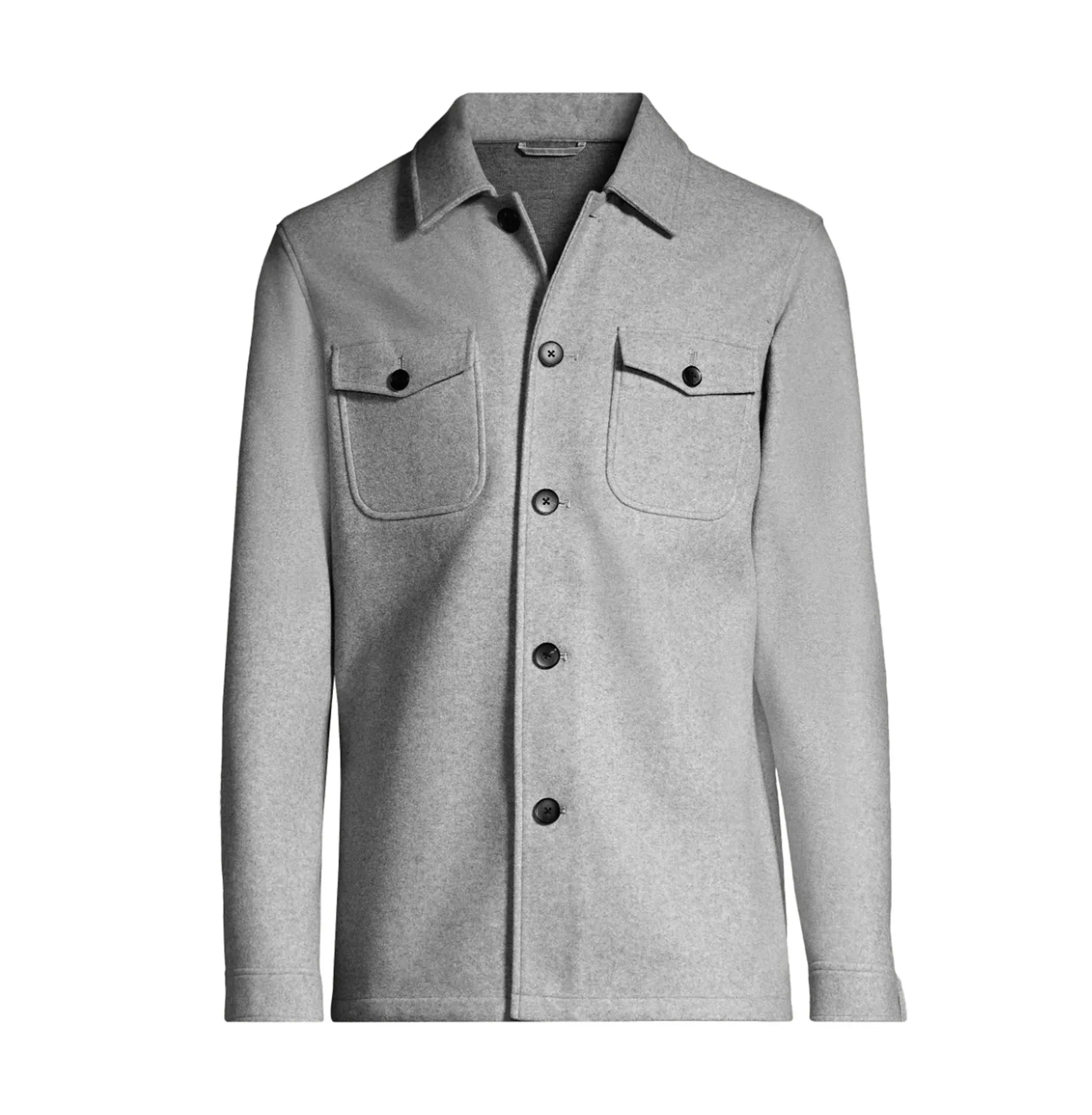 SOUL OF LONDON SHIRT JACKET- Grey sold by Esco Clothiers