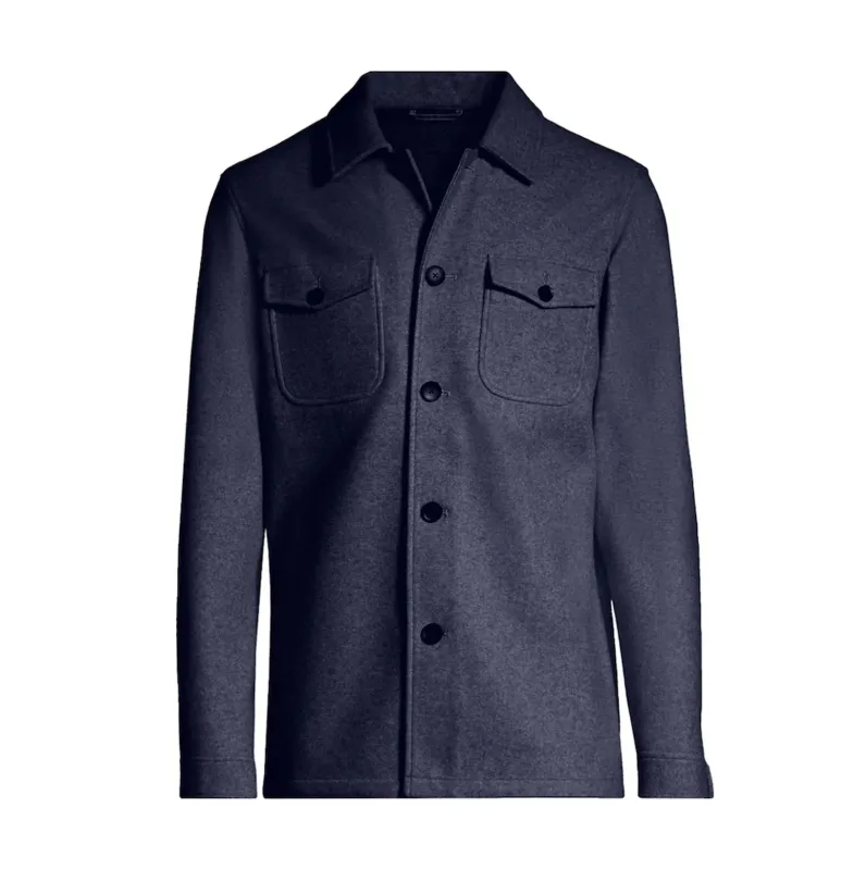 SOUL OF LONDON SHIRT JACKET- Navy sold by Esco Clothiers