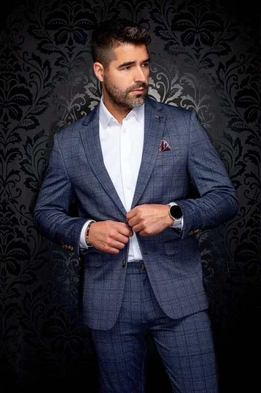 AU NOIR BLAZER- FIENNES Denim sold by Esco Clothiers