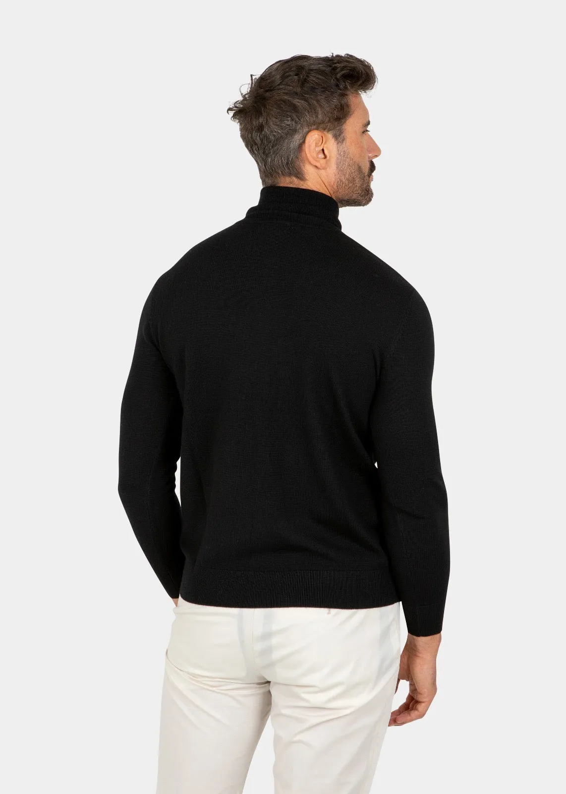 LIAM DANIEL TURTLENECK SWEATER- Black sold by Esco Clothiers product image thumbnail 2
