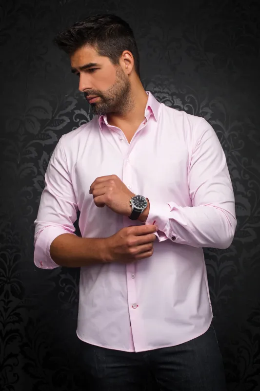 AU NOIR SHIRT- ALEXANDER SLD Pink sold by Esco Clothiers