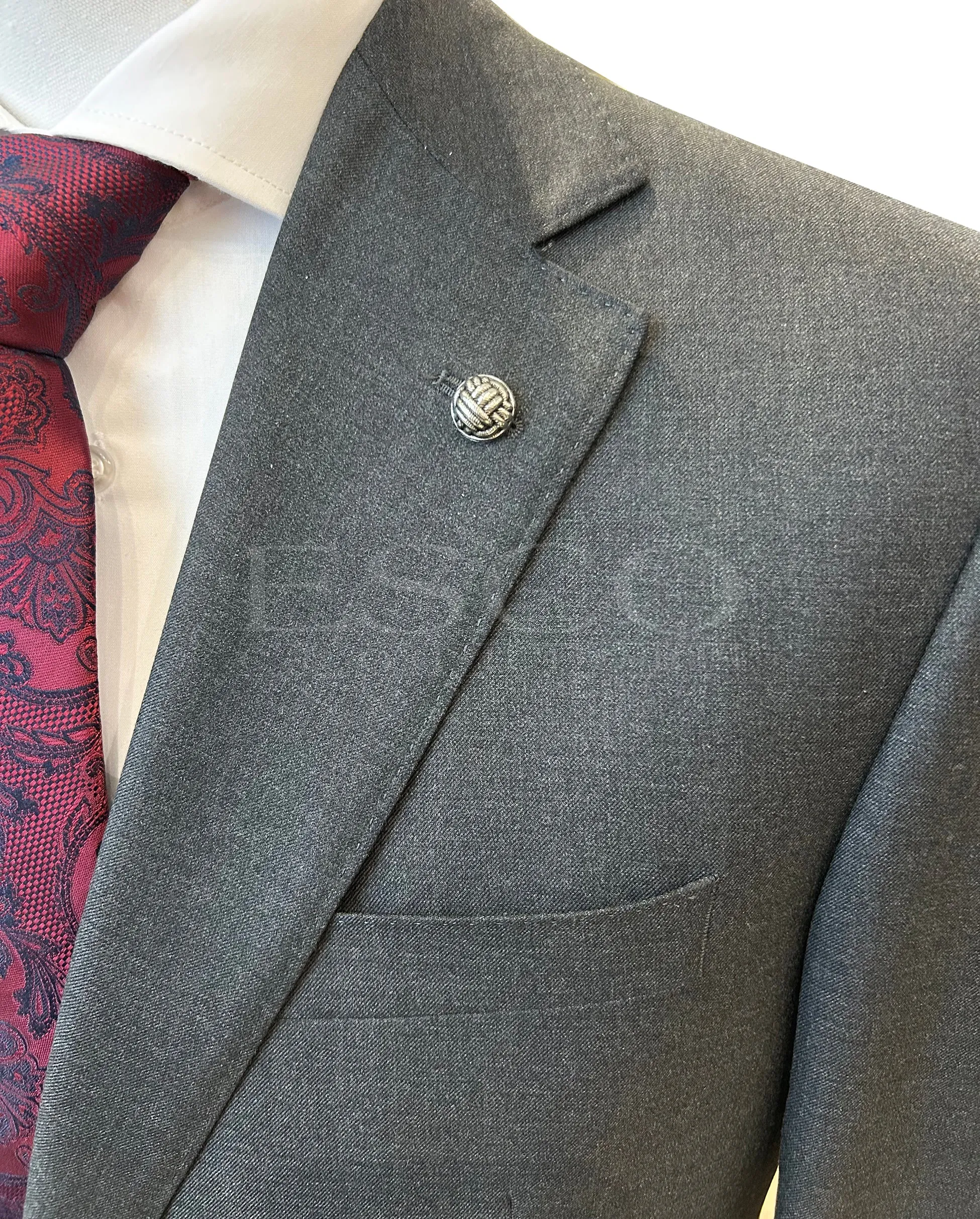 JACK VICTOR 2 PIECE SUIT- CENTURY Charcoal sold by Esco Clothiers product image thumbnail 2