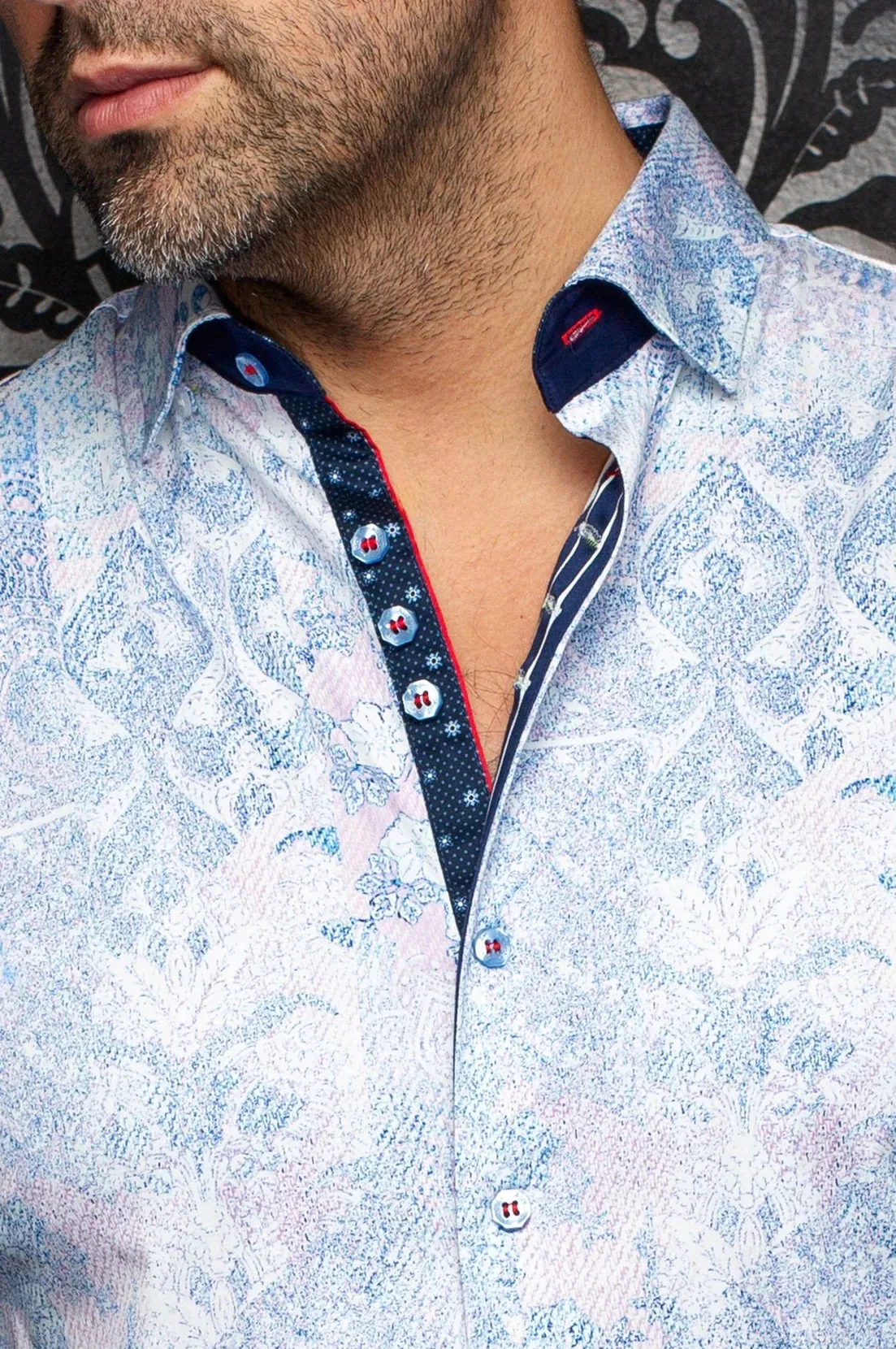 Au Noir Shirt- CASCAIS Pink sold by Esco Clothiers product image thumbnail 2