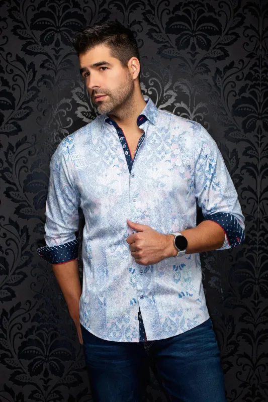 Au Noir Shirt- CASCAIS Pink made by Esco Clothiers