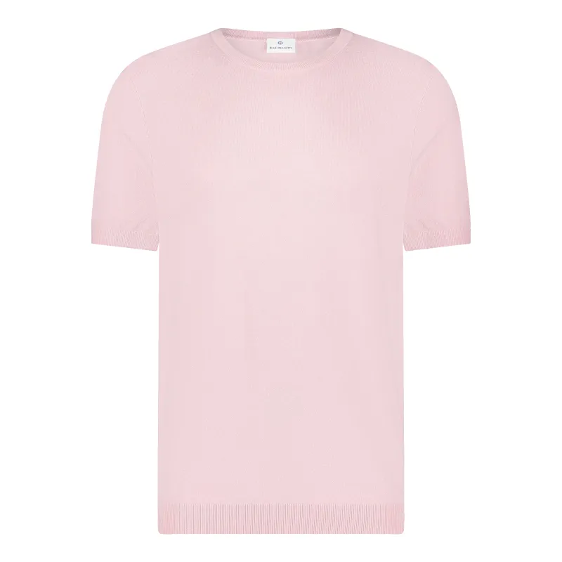 Blue Industry Luxe Knit Tee- Pink made by Esco Clothiers