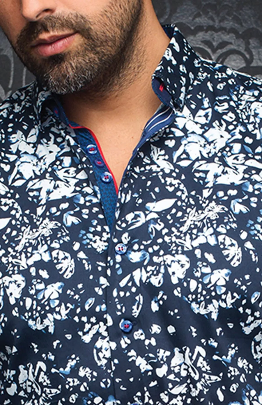 AU NOIR SHIRT | KHARMA nuovo, navy sold by Esco Clothiers product image thumbnail 2
