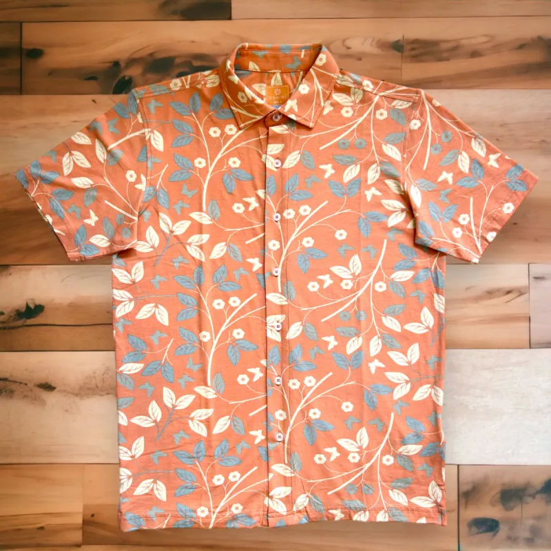 DANINI FLORAL PRINT POLO sold by Esco Clothiers