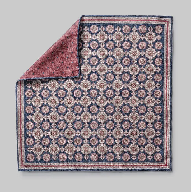 JACK VICTOR SILK POCKET SQUARE sold by Esco Clothiers