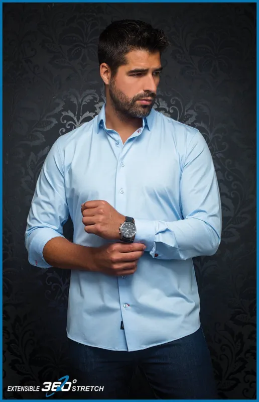 AU NOIR MADE IN CANADA | ALEXANDER, light blue sold by Esco Clothiers
