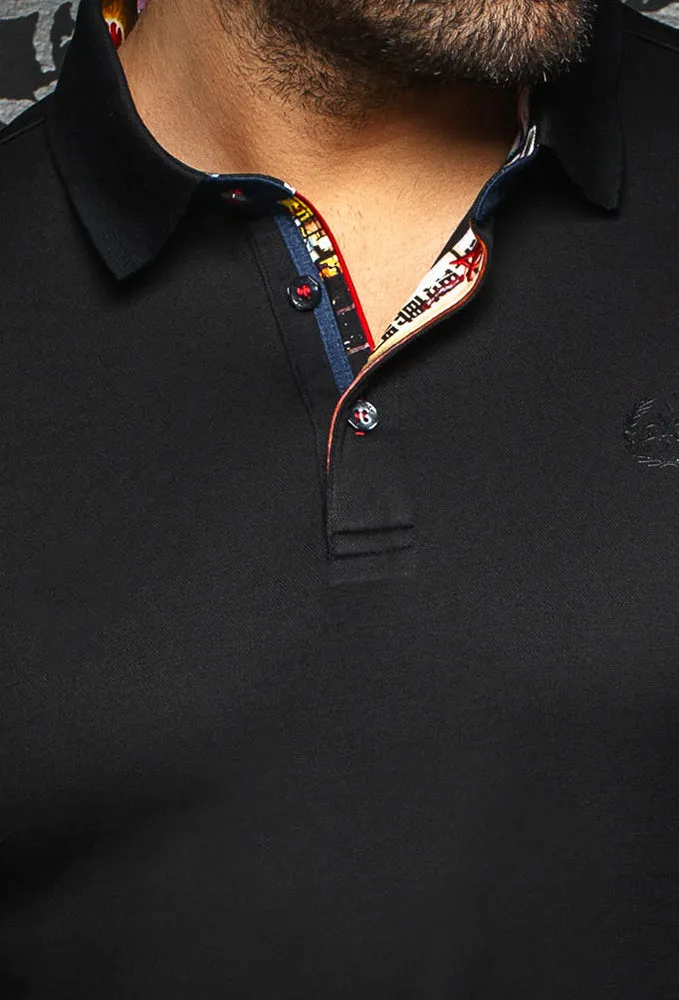 AU NOIR POLO SHIRT- EAGLE Black sold by Esco Clothiers product image thumbnail 2