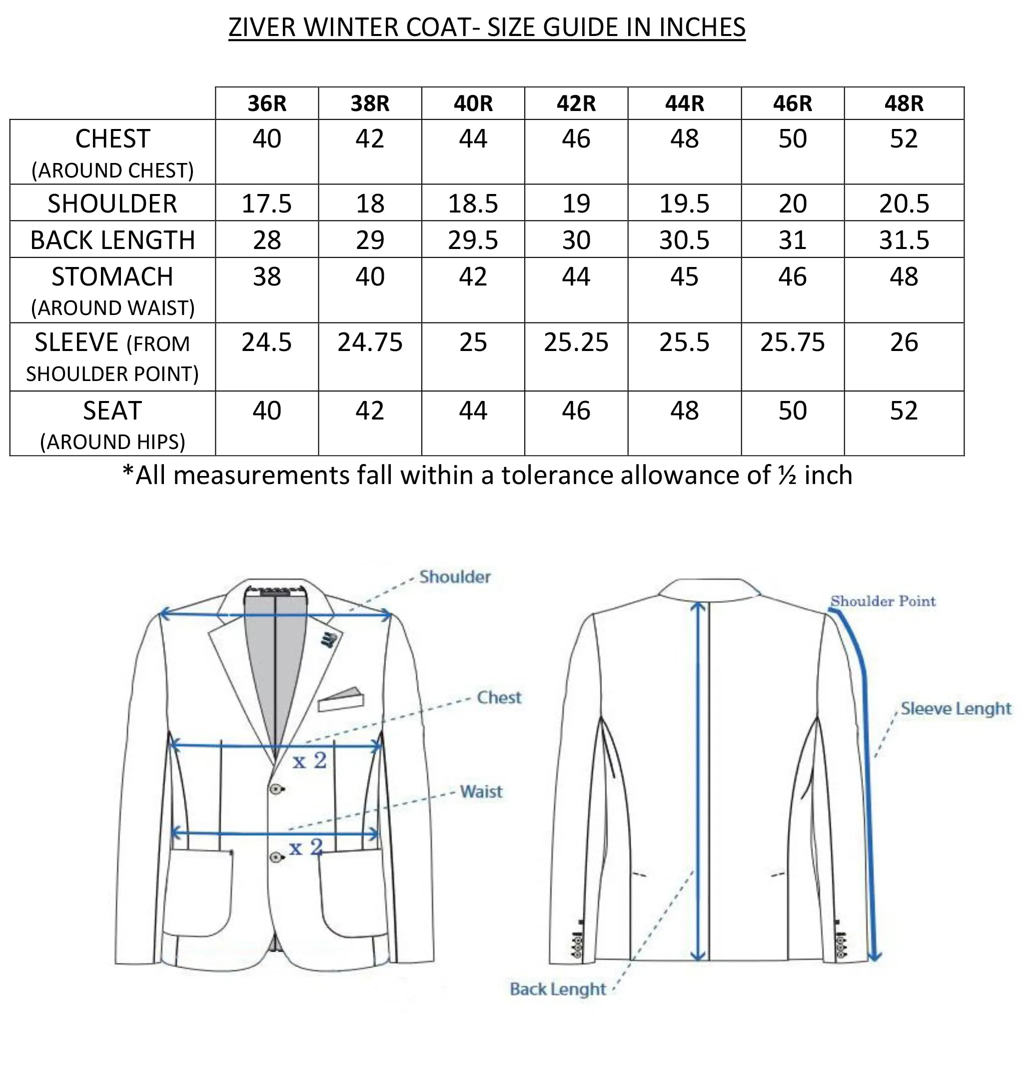 ZIVER WINTER JACKET- BLACK sold by Esco Clothiers product image thumbnail 2