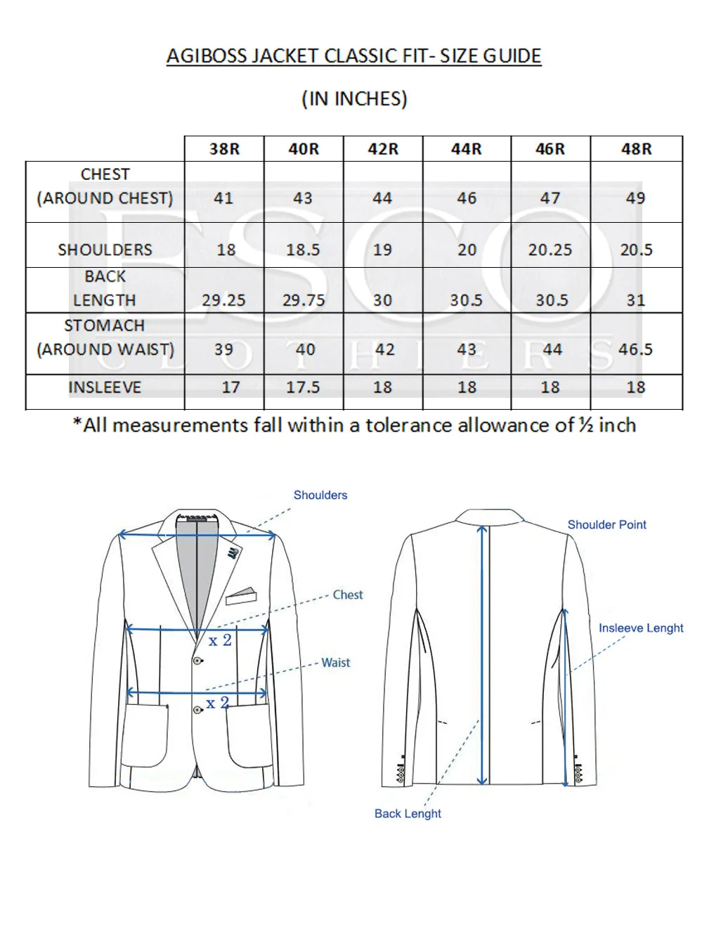 AGIBOSS SPORT JACKET sold by Esco Clothiers product image thumbnail 3