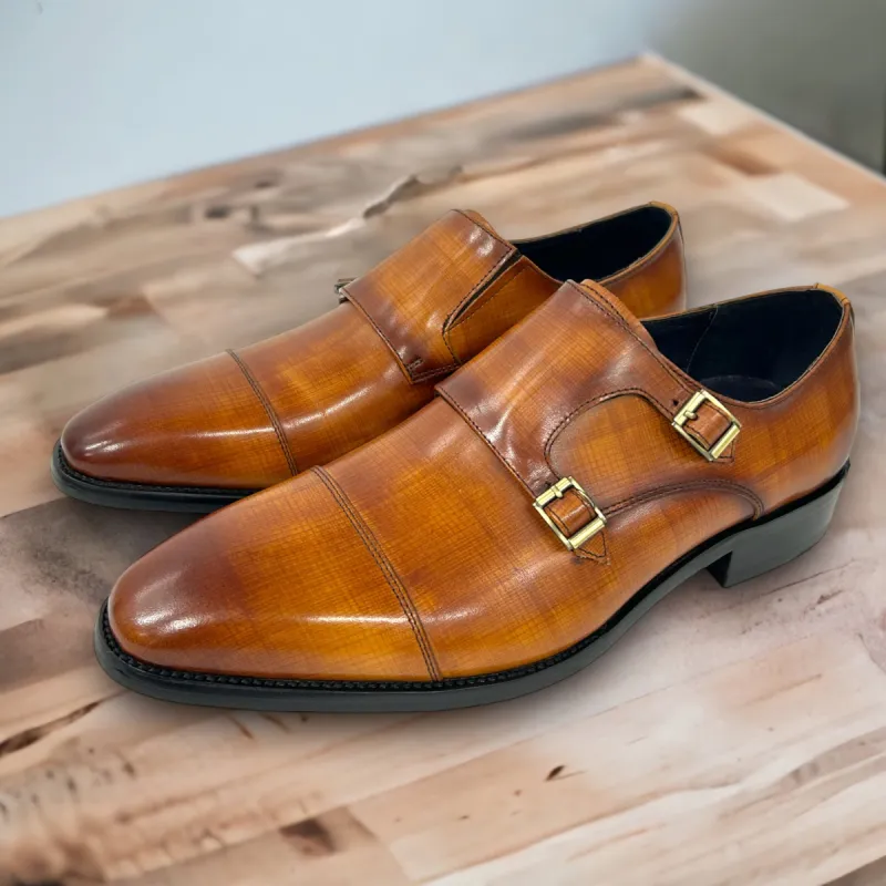 LIAM DANIEL DRESS SHOES- ALEN X BROWN sold by Esco Clothiers