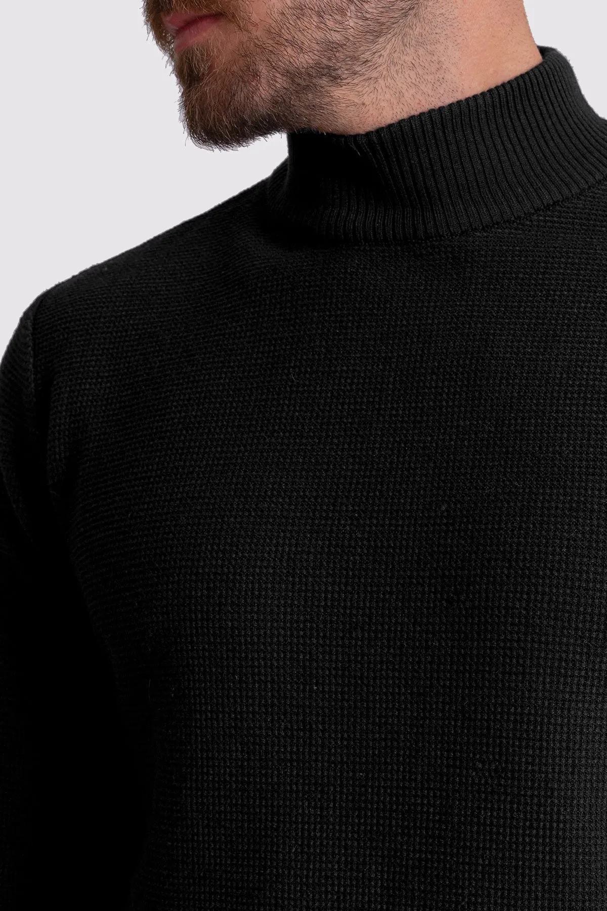 MCR MEN'S MOCK NECK SWEATER- BLACK sold by Esco Clothiers product image thumbnail 2