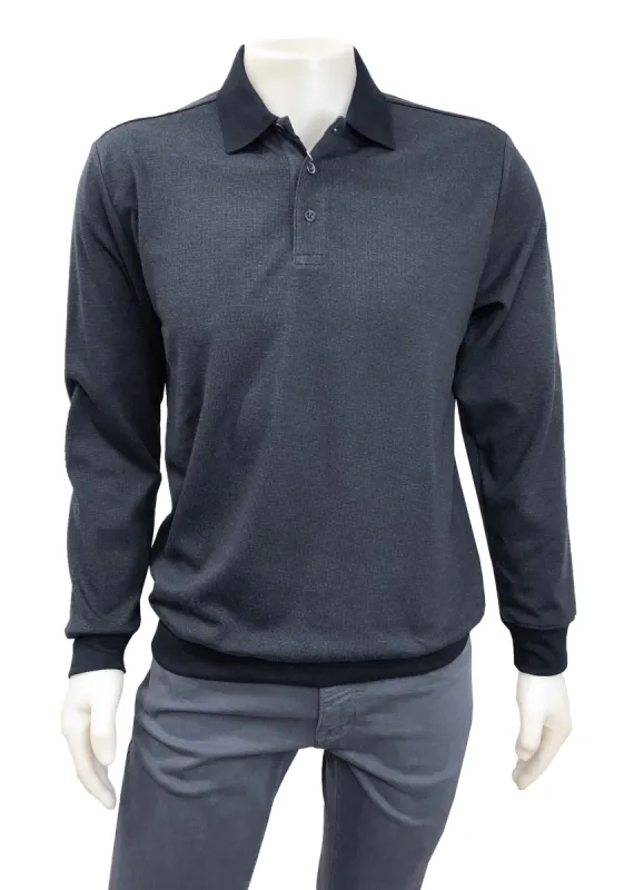 TRE VELLA LONG SLEEVE POLO SHIRT sold by Esco Clothiers