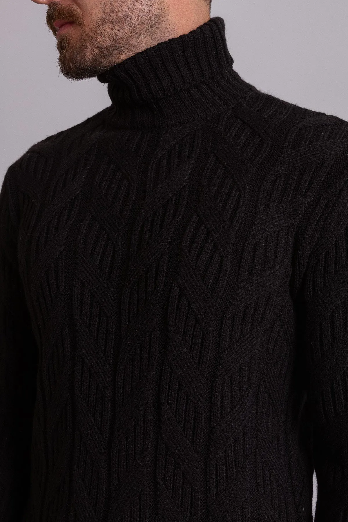MCR MEN'S TURTLENECK SWEATER- BLACK sold by Esco Clothiers product image thumbnail 2
