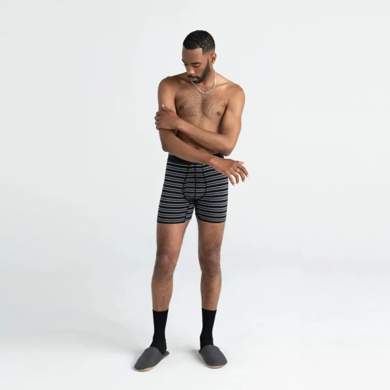 SAXX ULTRA BOXER BRIEF- BLACK CREW STRIPE sold by Esco Clothiers