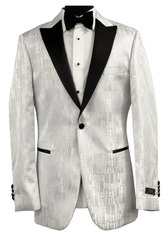 COUTURE 1910 TUXEDO JACKET- WHITE sold by Esco Clothiers