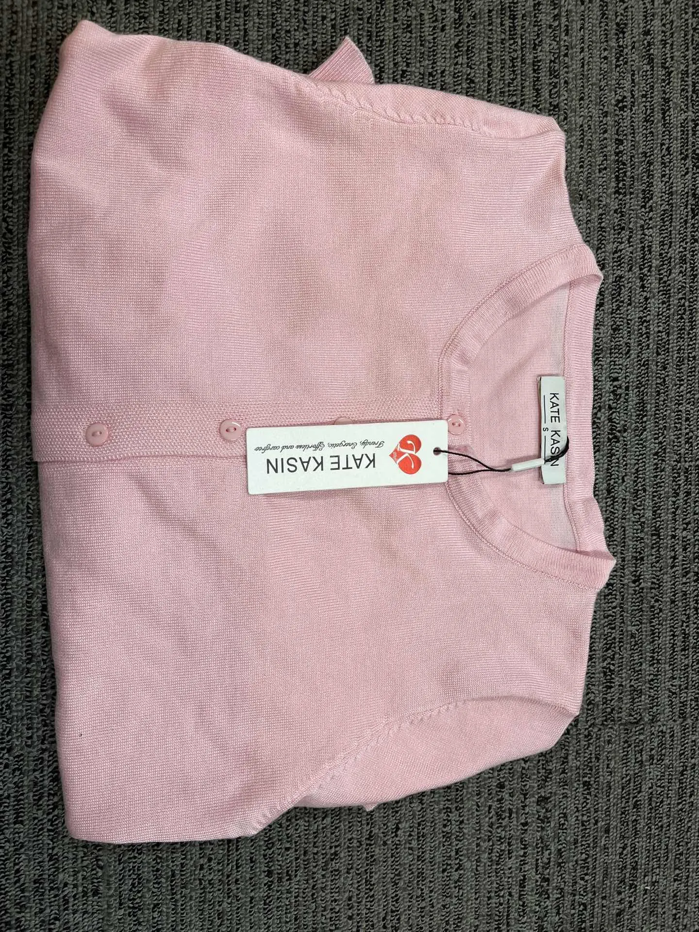 Kate Kasin Women's Long Sleeve Button Down Crew Neck Classic Sweater Knit Cardigan sold by Kate Kasin product image thumbnail 3