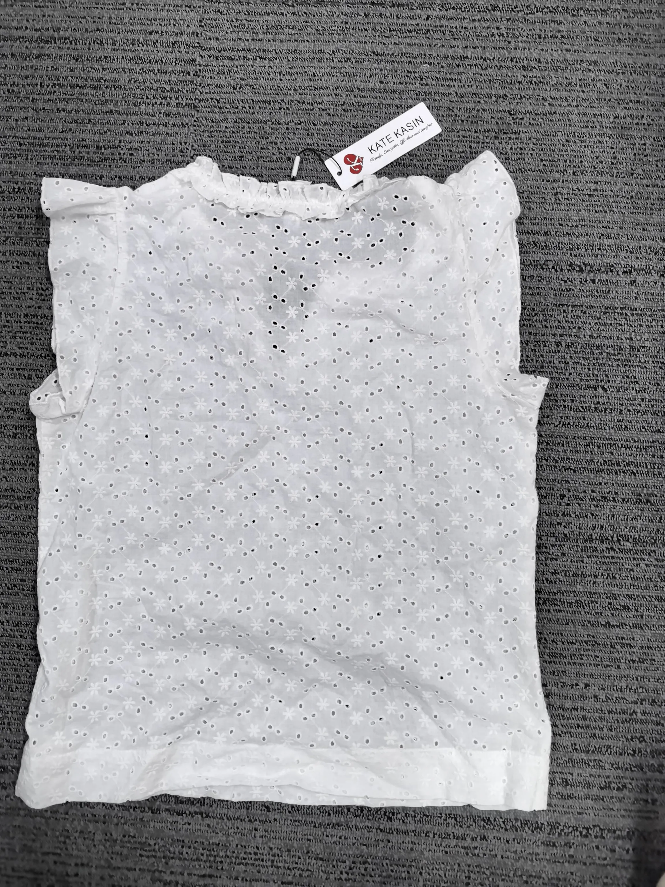 Kate Kasin Womens Dressy Casual Shirts Short Sleeve V Neck Work Blouse Business Casual Tops sold by Kate Kasin product image thumbnail 2