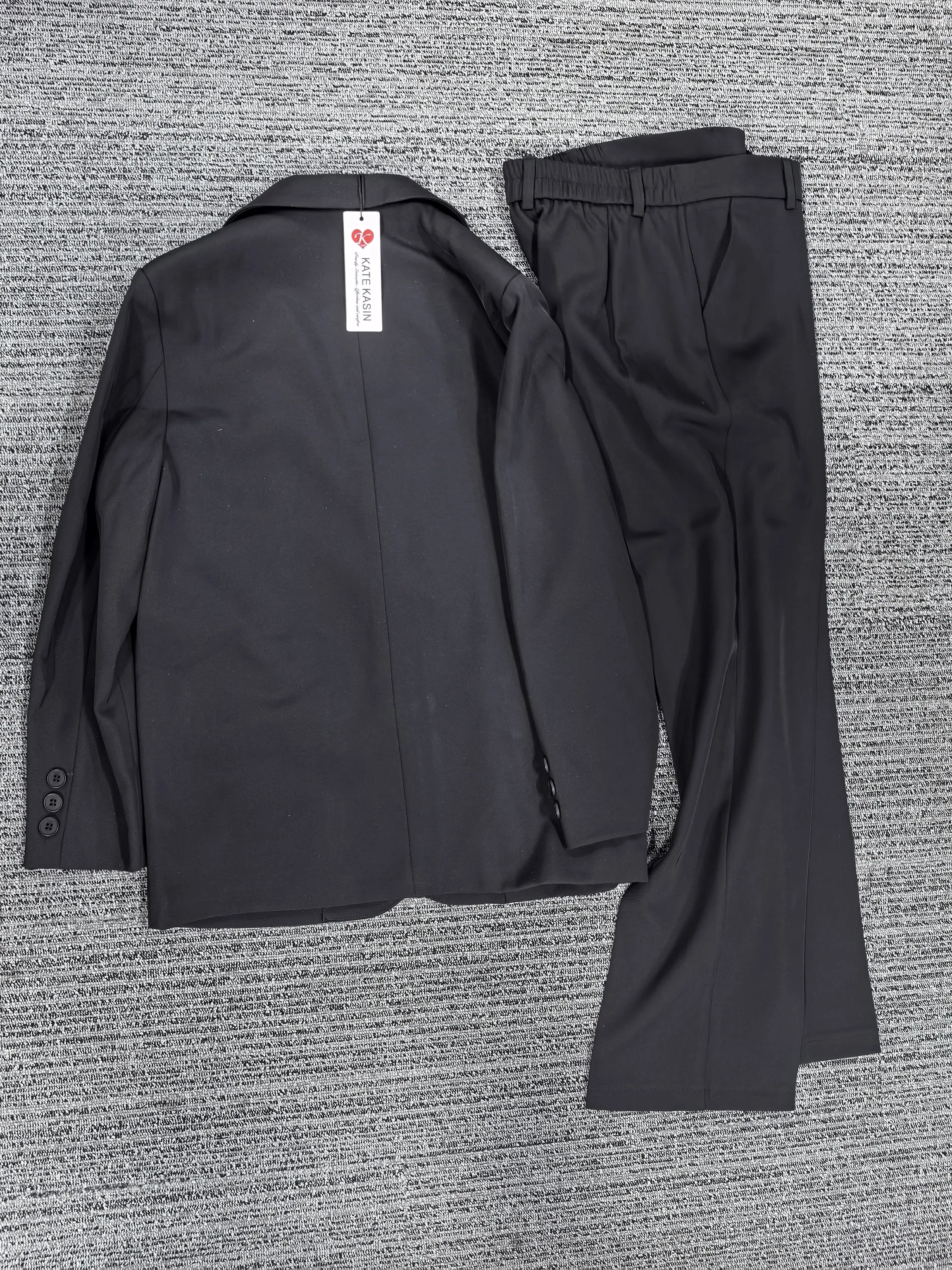 Kate Kasin Women's 2-Piece Suits Slim Fit 1 Button Dress Suit Jacket Blazer & Pants Set sold by Kate Kasin product image thumbnail 2