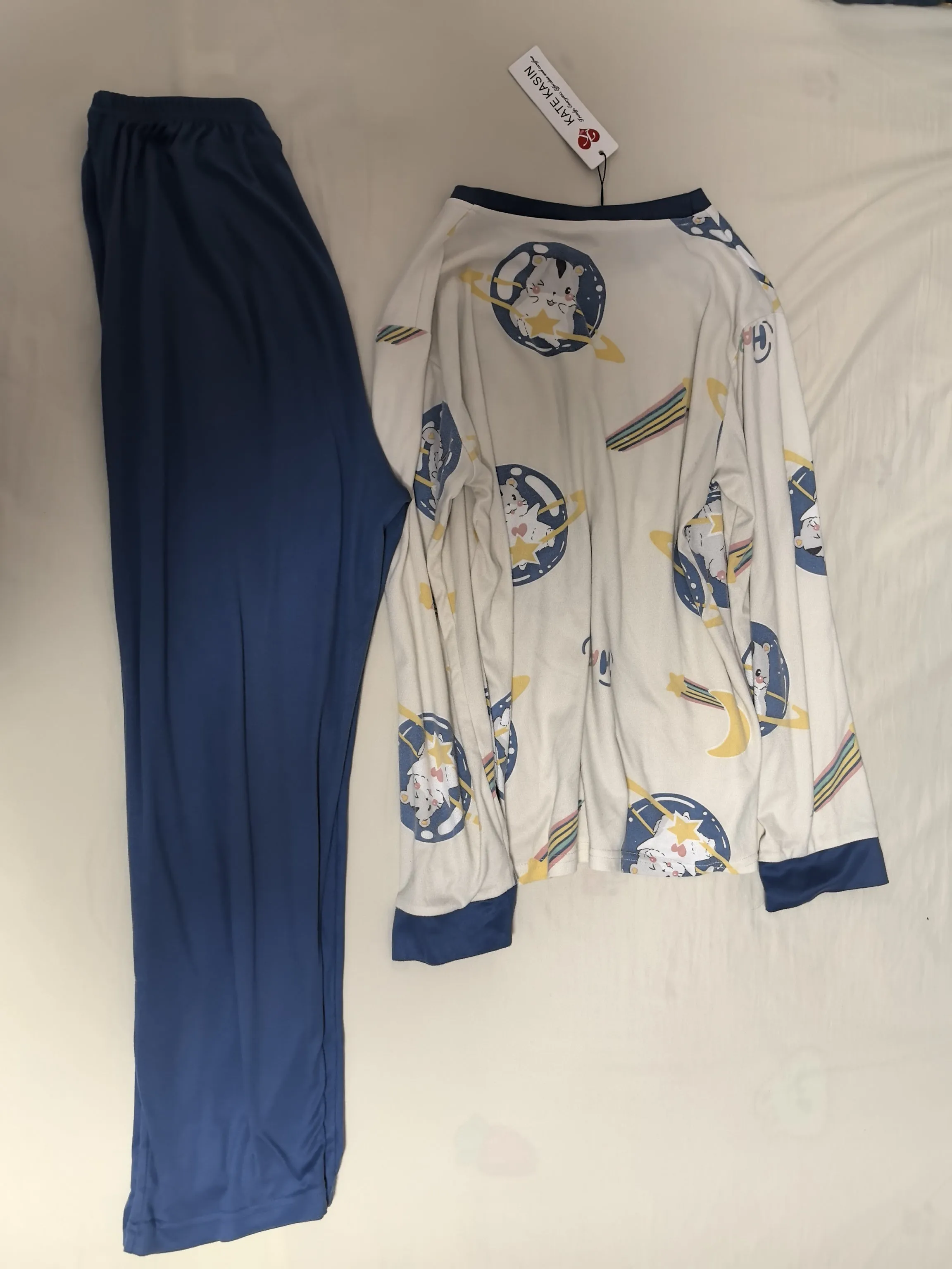 Kate Kasin Women's Pajama Sets Long Sleeve Sleepwear and Jogger 2 Piece Set sold by Kate Kasin product image thumbnail 2