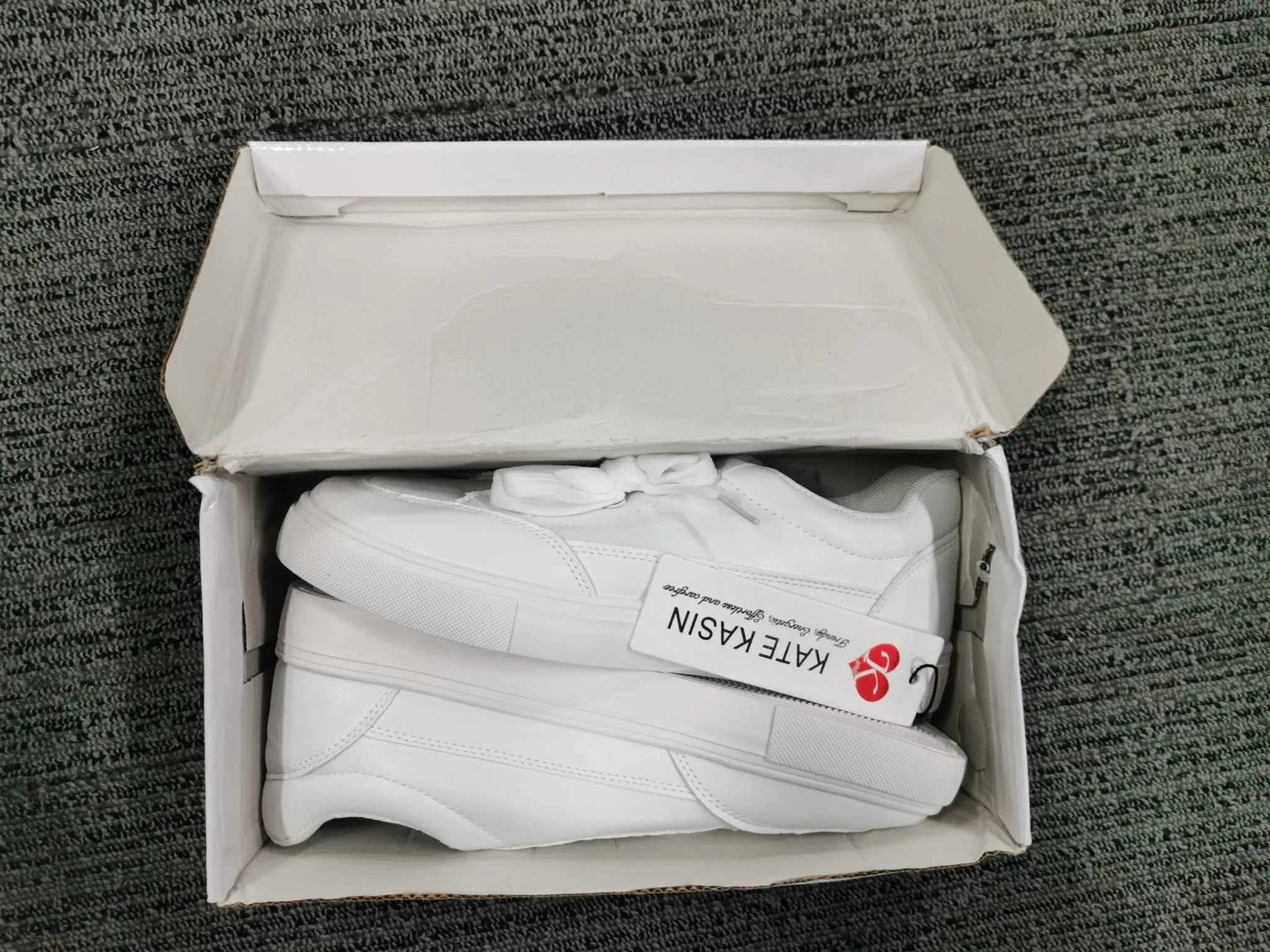 Kate Kasin Womens White Platform Sneakers PU Leather Platform Shoes Walking Shoes for Women sold by Kate Kasin product image thumbnail 4