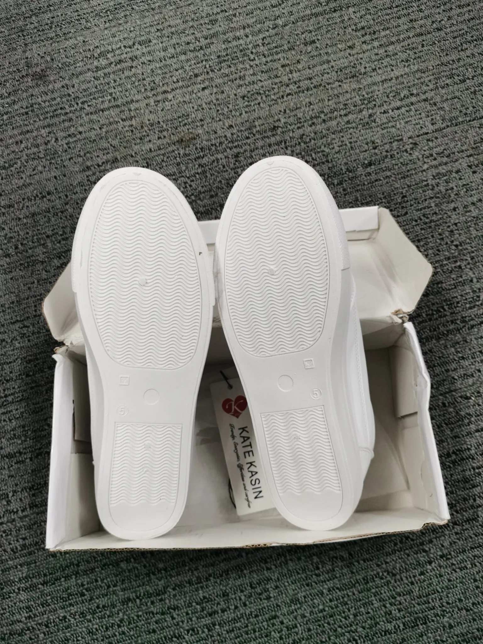 Kate Kasin Womens White Platform Sneakers PU Leather Platform Shoes Walking Shoes for Women sold by Kate Kasin product image thumbnail 5