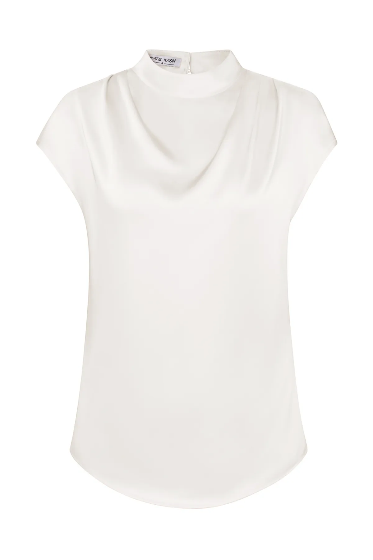 Women Straight Blouse Casual Cap Sleeve Half High Neck Pullover Tops sold by Kate Kasin product image thumbnail 5