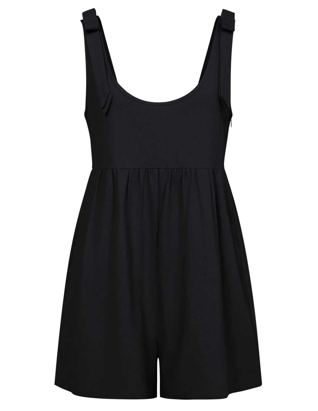 Women Cotton Romper Comfy Sleeveless U-Neck Mid-Thigh Length Playsuit sold by Kate Kasin product image thumbnail 4