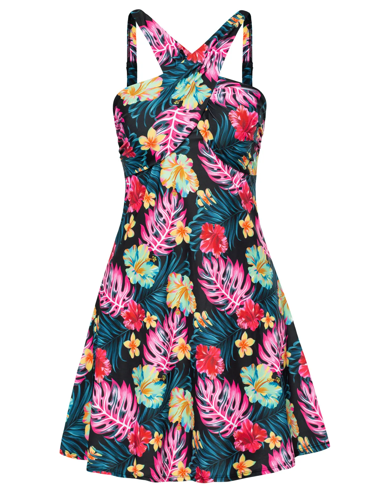 Women 2pcs Swimsuit Halterneck Padded Swim Dress+Briefs Swimwear sold by Kate Kasin product image thumbnail 5