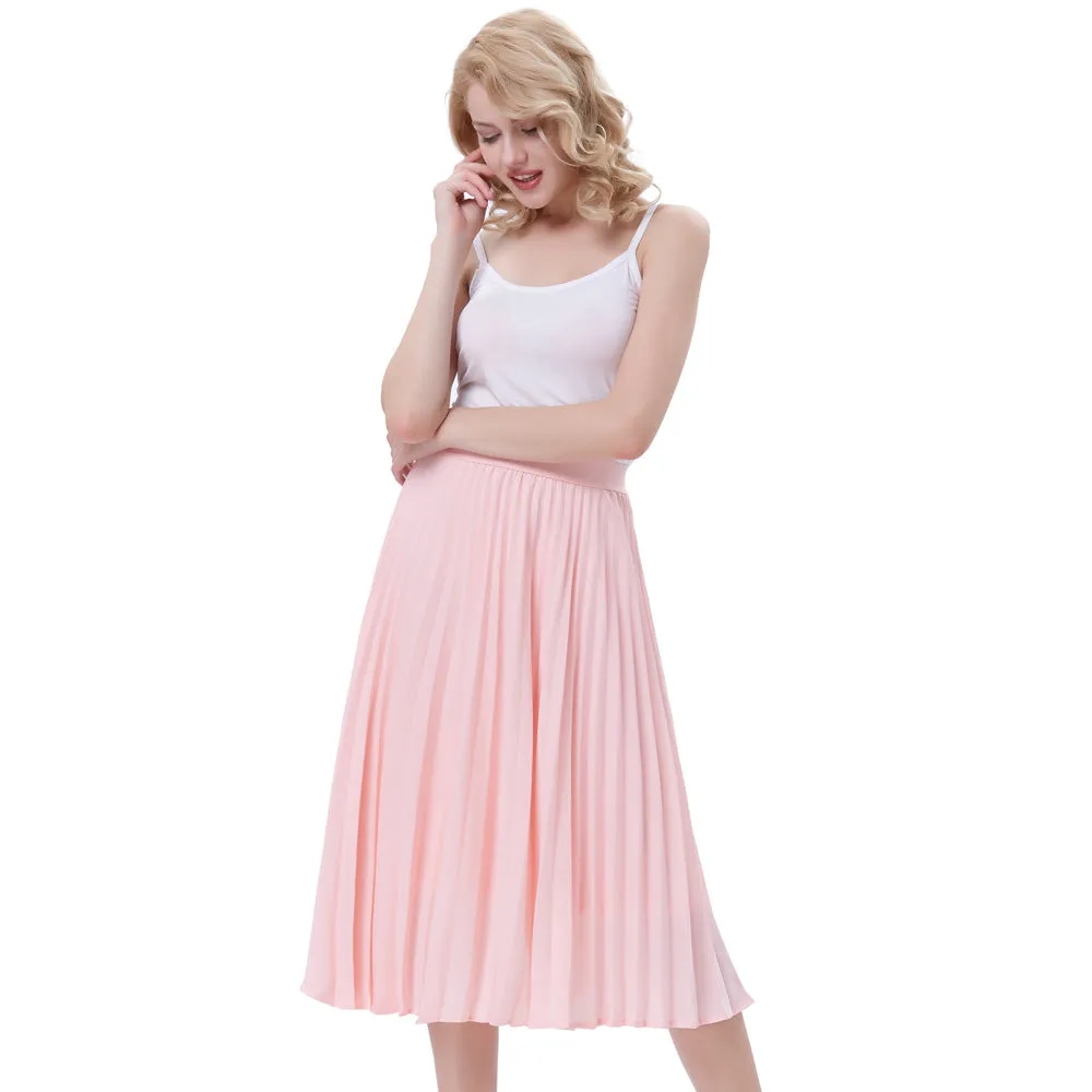 Stylish Fashion High Waist Pleated Swing A-Line Skirt sold by Kate Kasin product image thumbnail 3