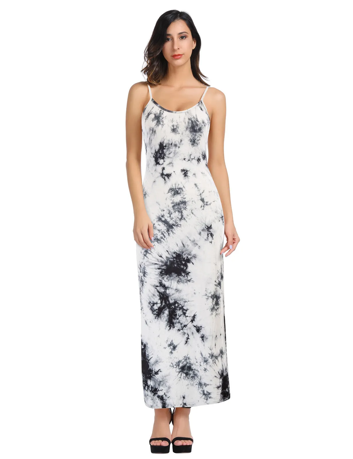 Bodycon Long Dress Spaghetti Straps Slip Cami Dresses Nightwear sold by Kate Kasin product image thumbnail 2