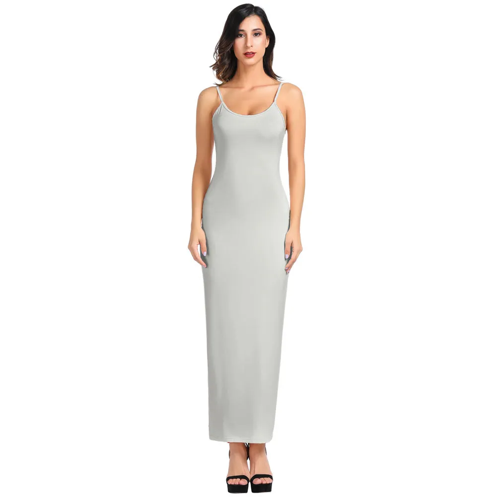 Bodycon Long Dress Spaghetti Straps Slip Cami Dresses Nightwear sold by Kate Kasin product image thumbnail 5
