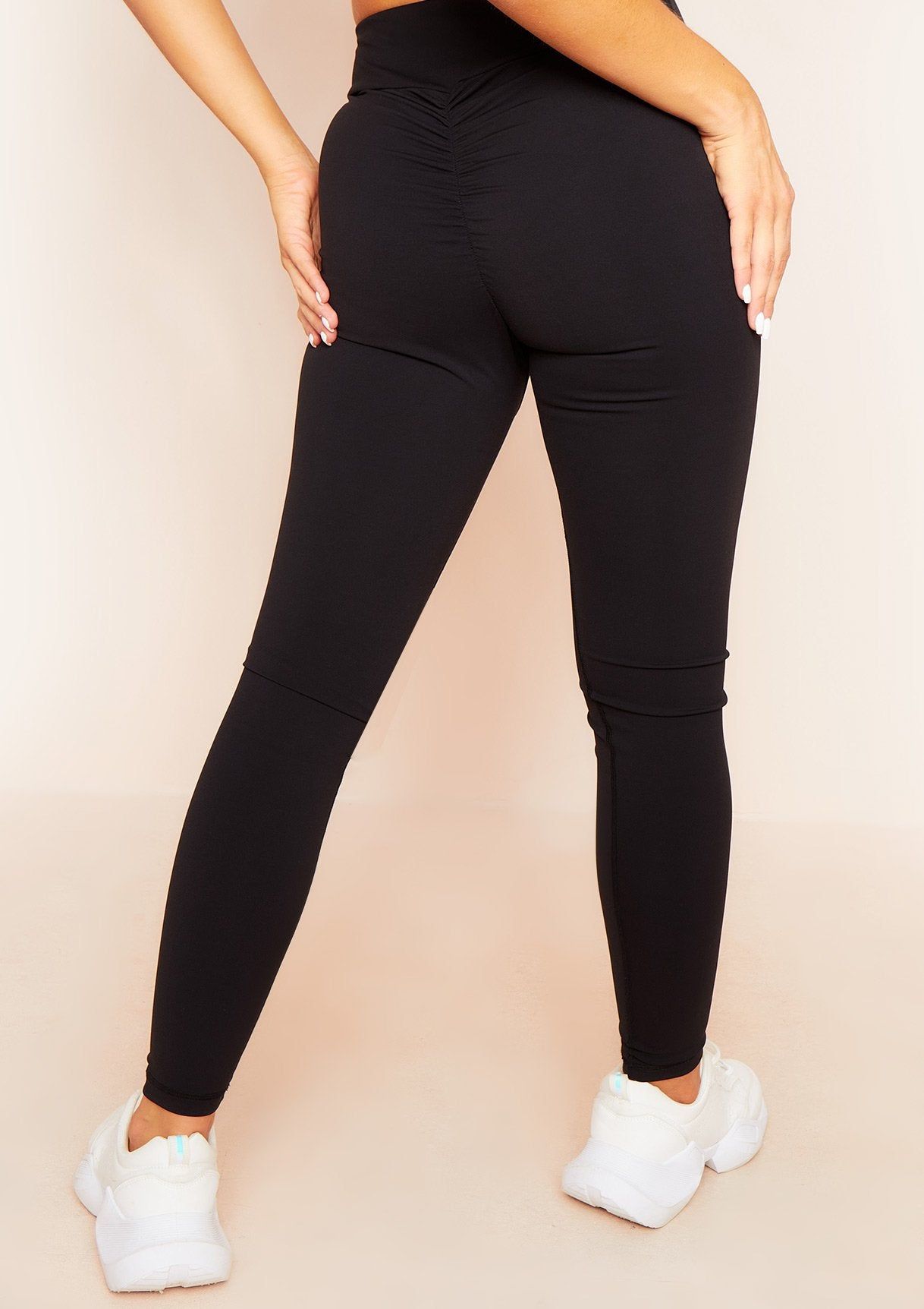 Celia Black Missy Sport Scrunch Bum Gym Leggings sold by Missy Empire product image thumbnail 2