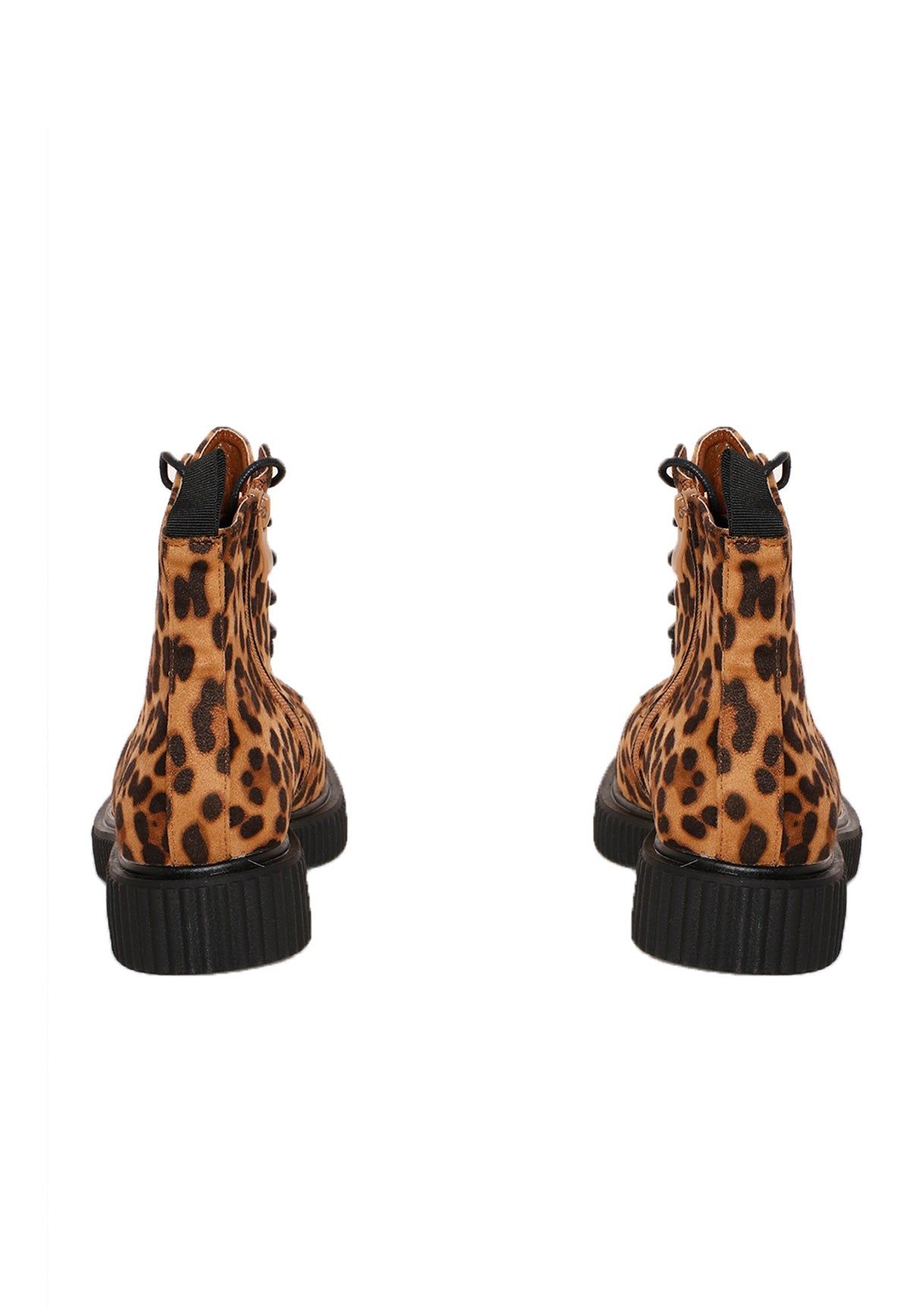 Zaheera Leopard Print Lace Up Boots sold by Missy Empire product image thumbnail 2