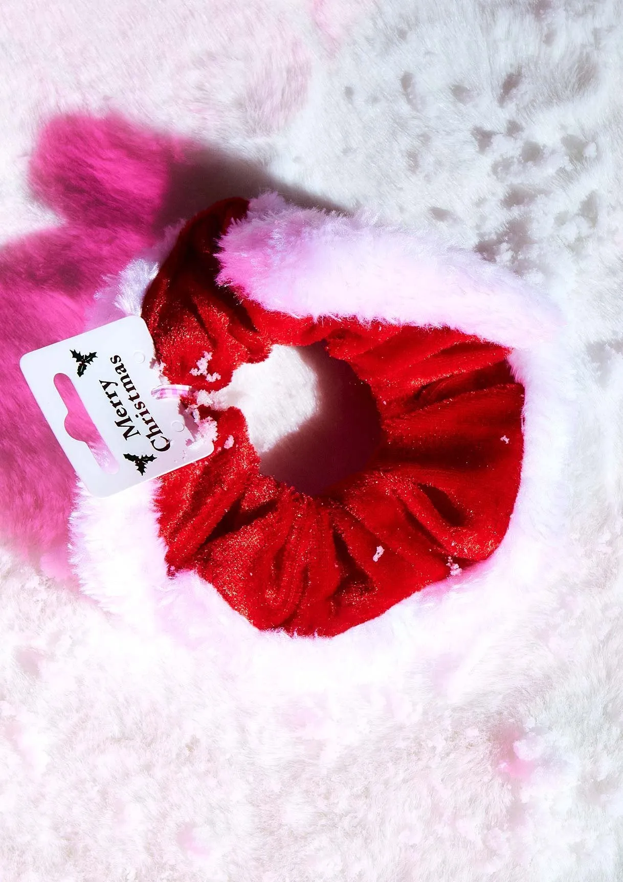Noella Red Velvet Christmas Scrunchie sold by Missy Empire