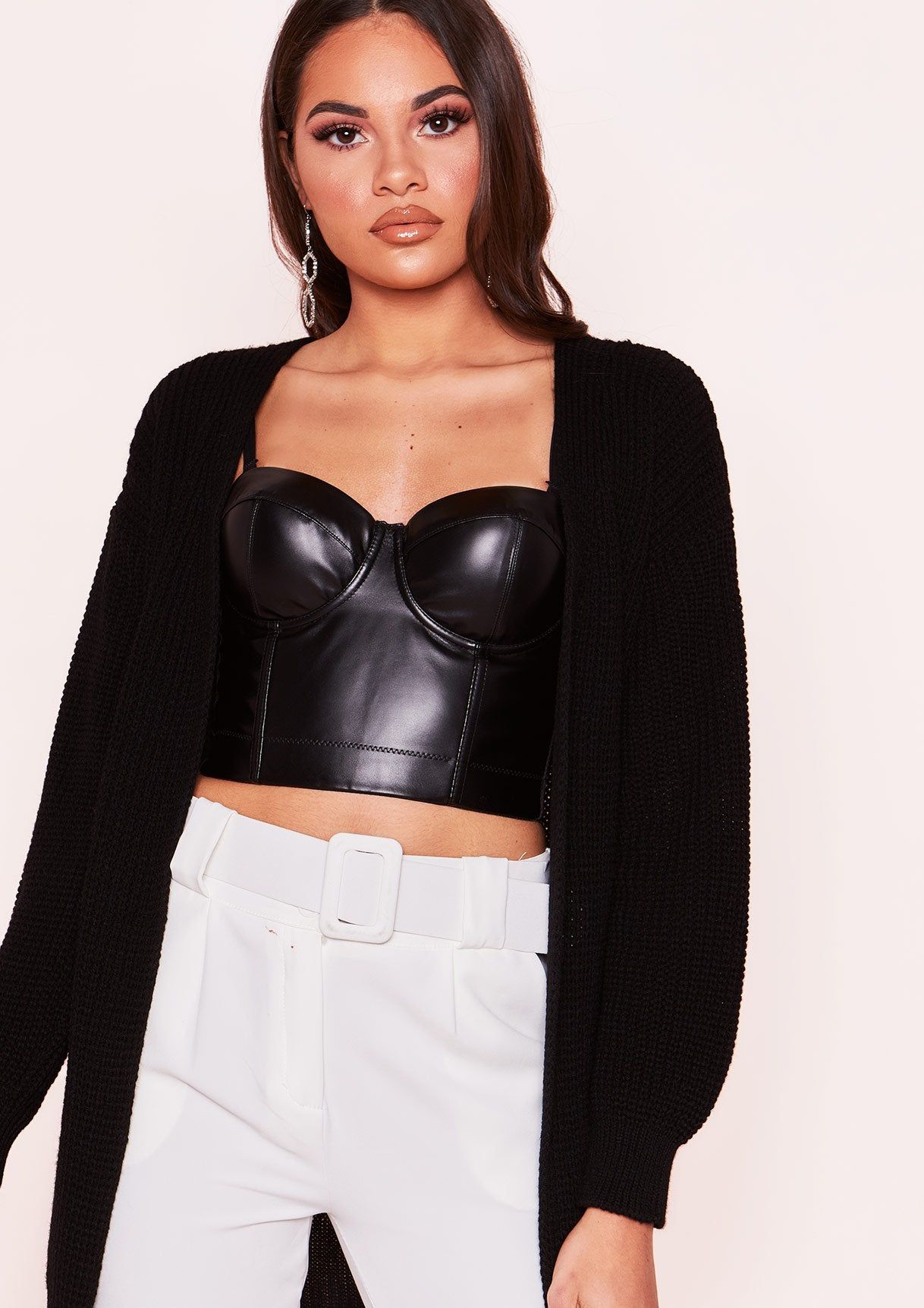 Miriam Black Knit Cardigan sold by Missy Empire product image thumbnail 4