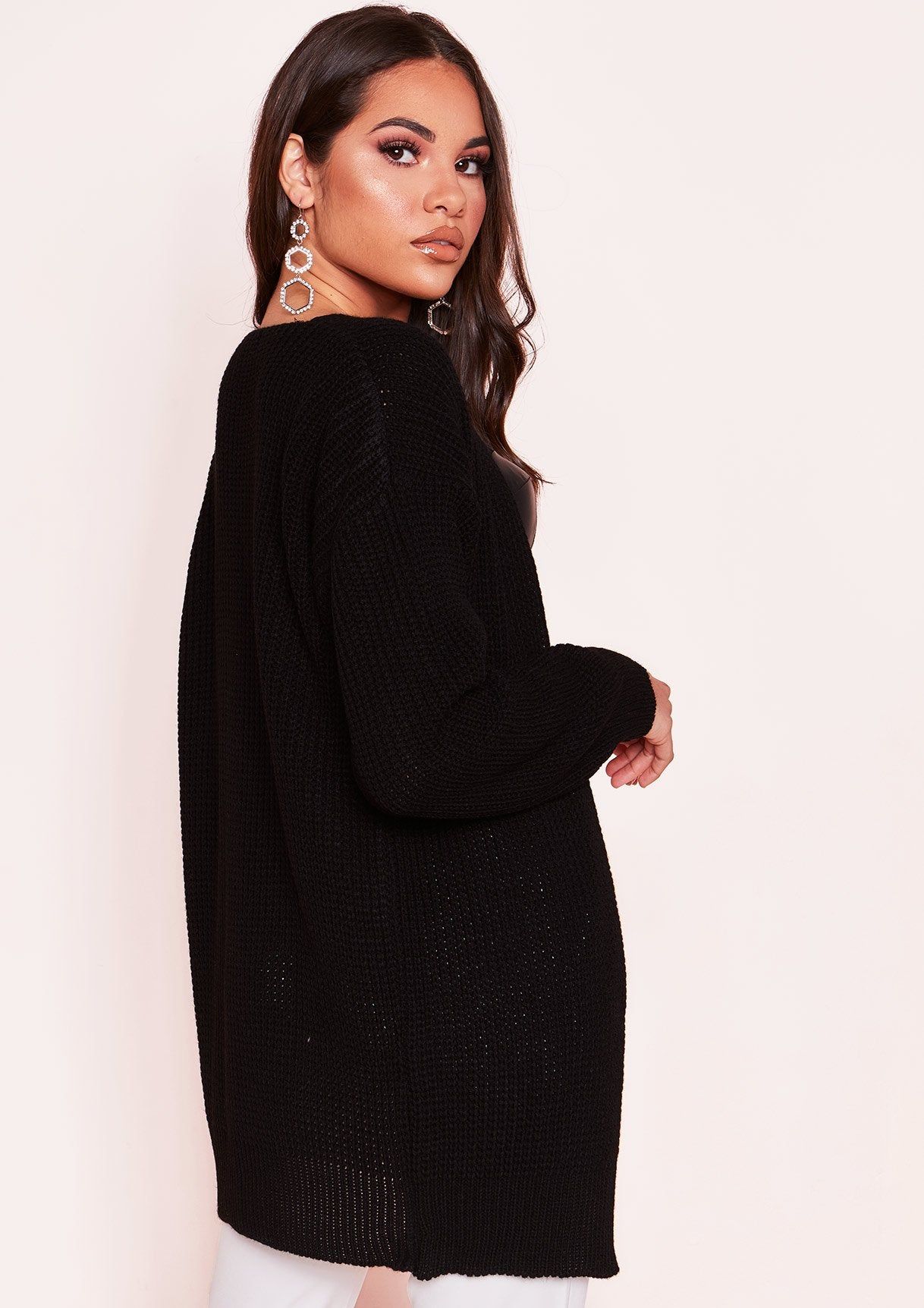 Miriam Black Knit Cardigan sold by Missy Empire product image thumbnail 2