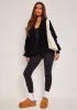 Devyn Black Balloon Sleeve Cardigan sold by Missy Empire