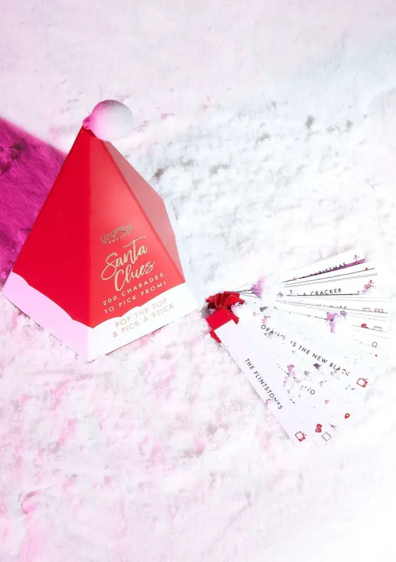 Ginger Ray Red Mini Santa Christmas Charades Game sold by Missy Empire