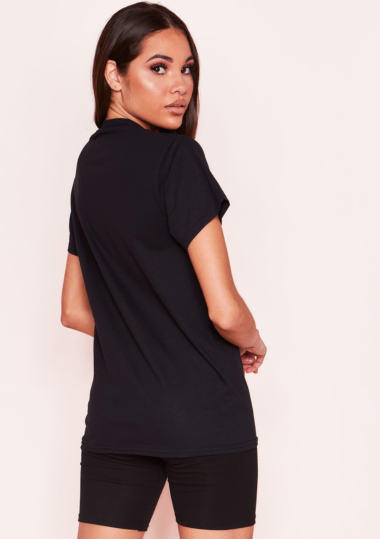 Dede Black Belle Graphic Slogan T-Shirt sold by Missy Empire product image thumbnail 3