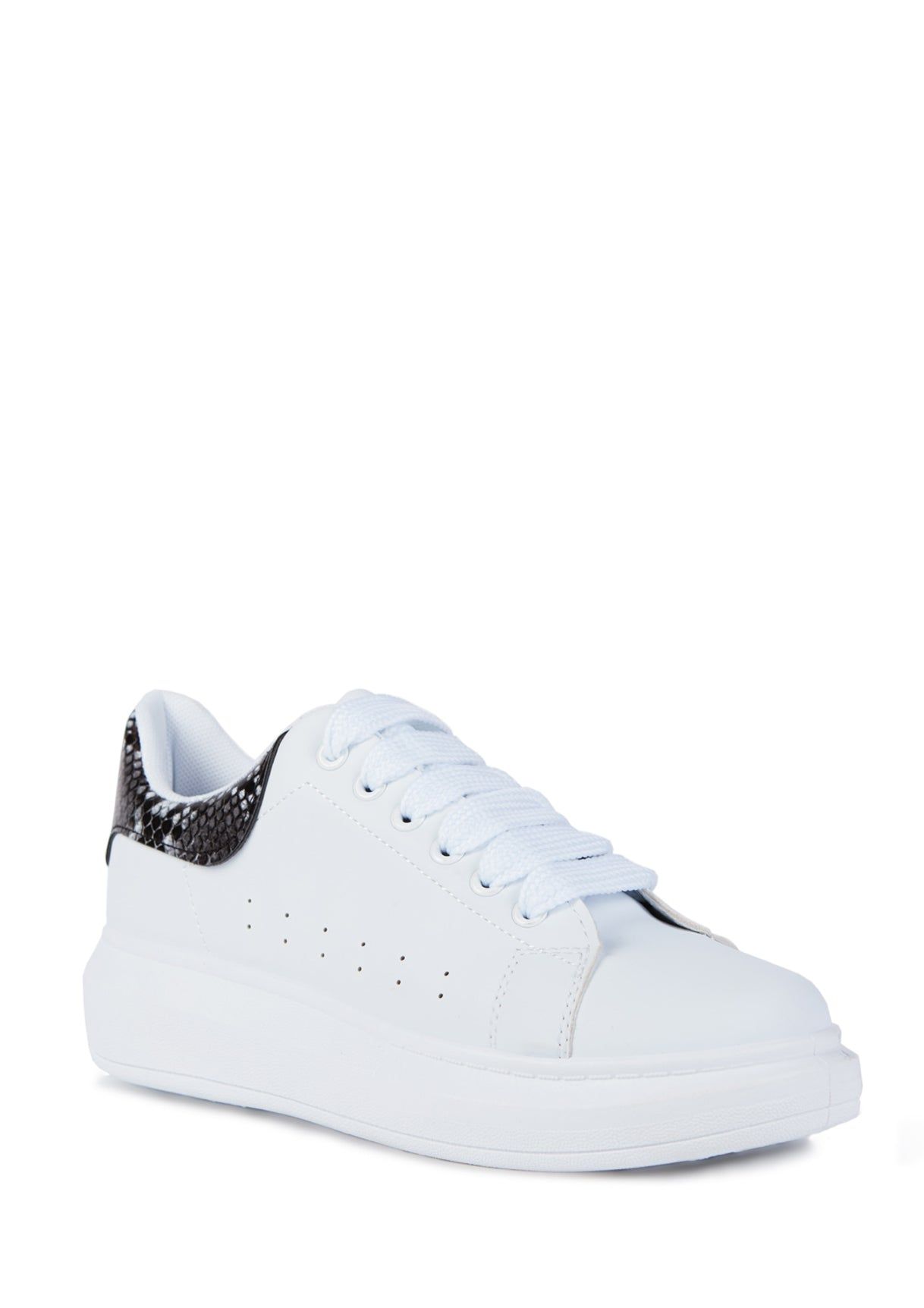 White Snake Print Chunky Trainers sold by Missy Empire product image thumbnail 4