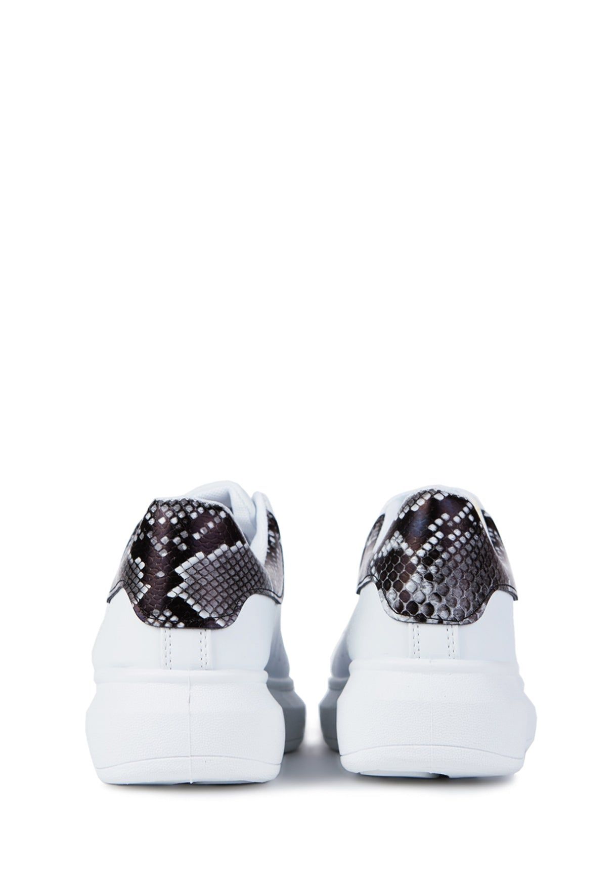 White Snake Print Chunky Trainers sold by Missy Empire product image thumbnail 2
