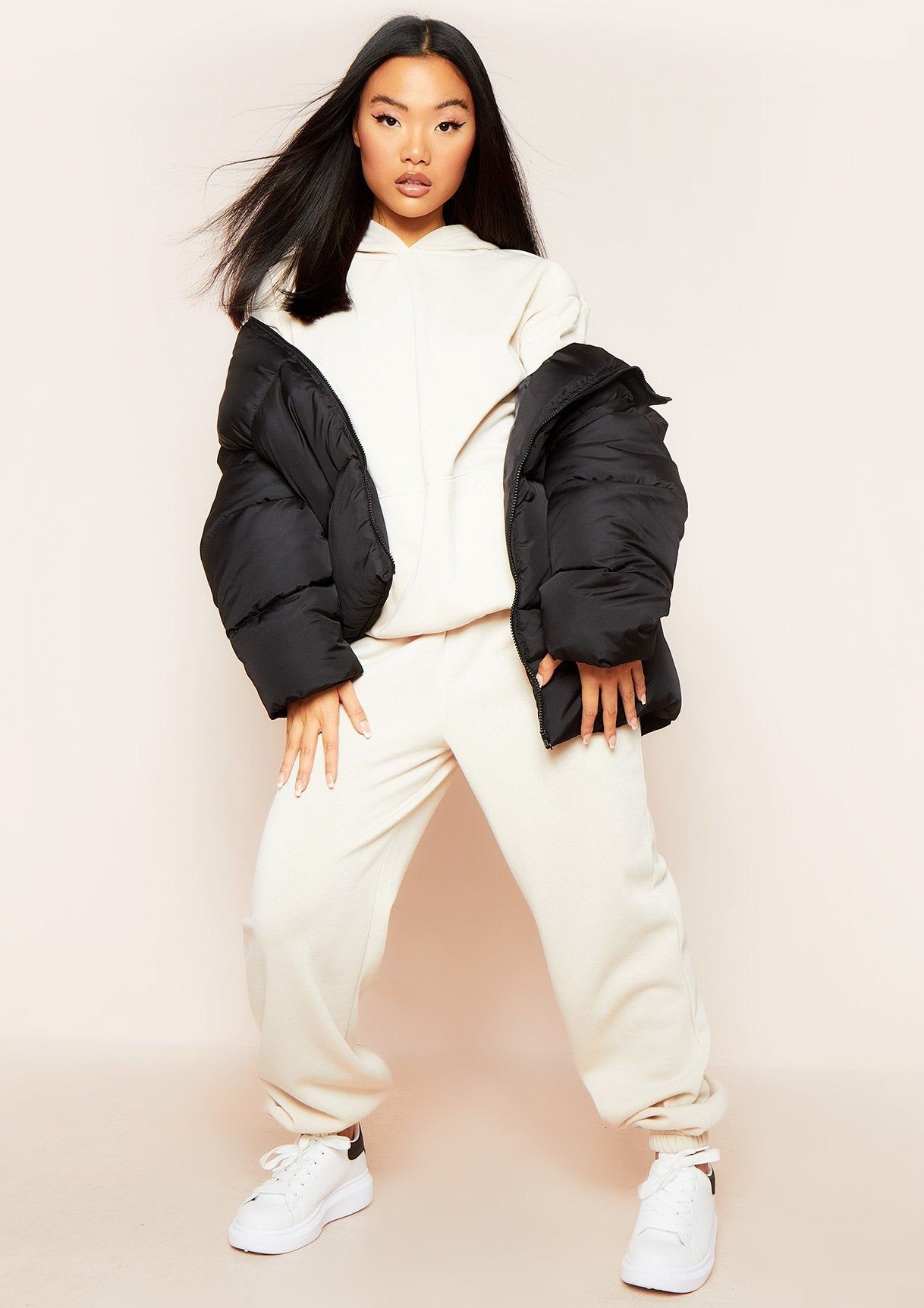 Lexi Black Oversized Puffer Coat sold by Missy Empire product image thumbnail 3