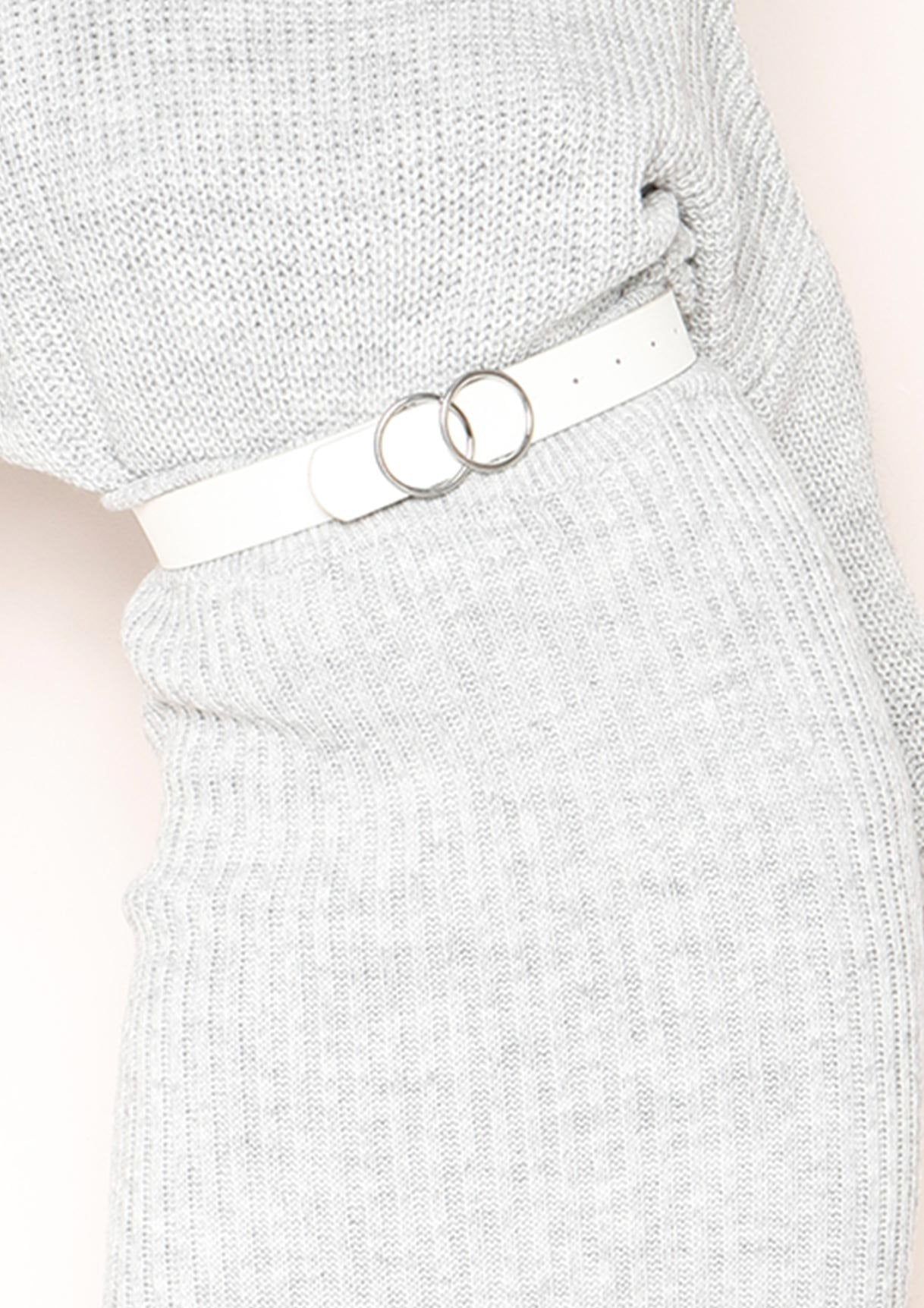 Vicki Grey Knit Jumper Midi Co-ord Set sold by Missy Empire product image thumbnail 3