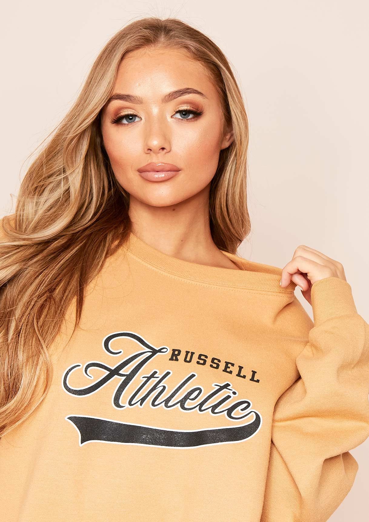 Sia Gold American College Oversized Sweatshirt sold by Missy Empire product image thumbnail 4