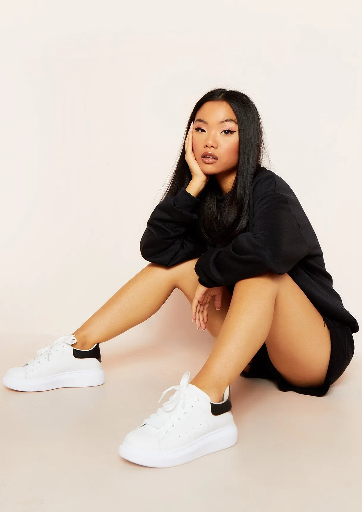 Penny Black Oversized Sweatshirt sold by Missy Empire product image thumbnail 4