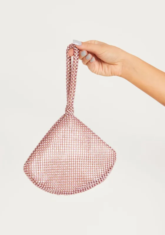 Naomi Pink Diamante Bag sold by Missy Empire