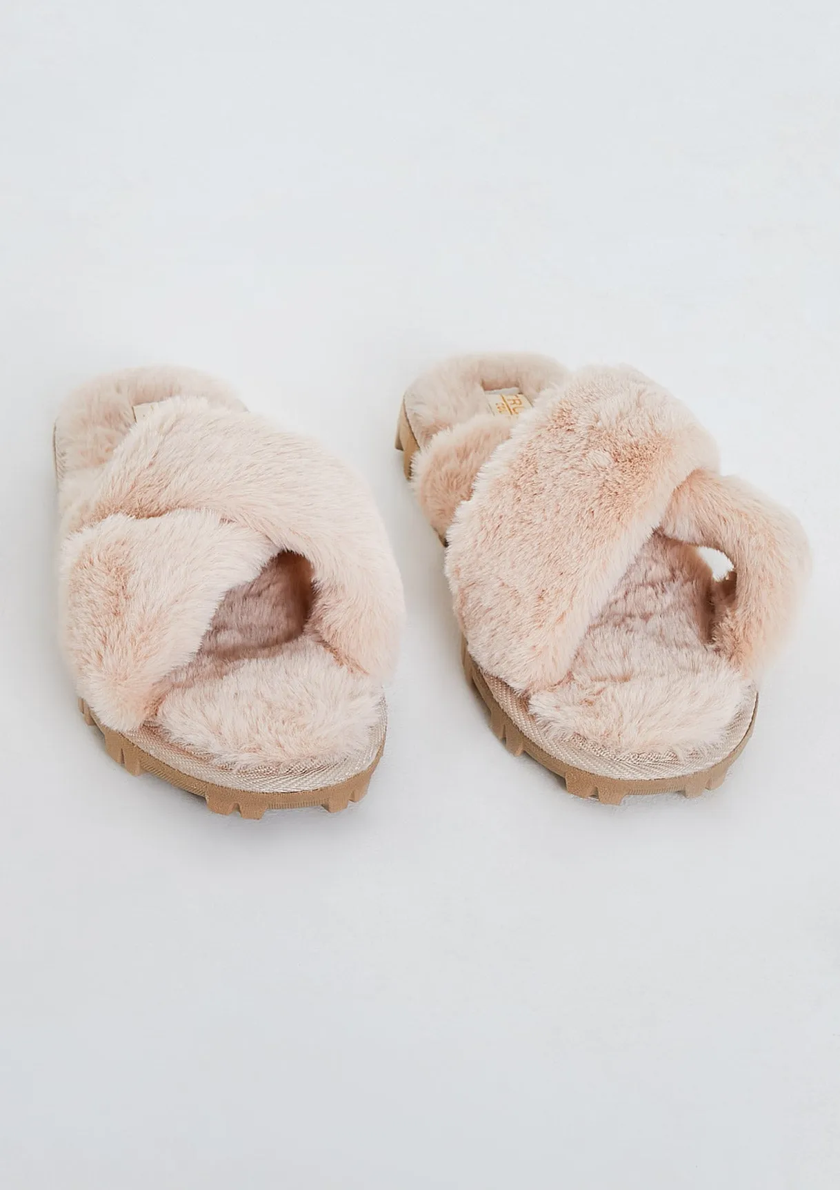 Cora Beige Cross Over Slippers sold by Missy Empire product image thumbnail 5